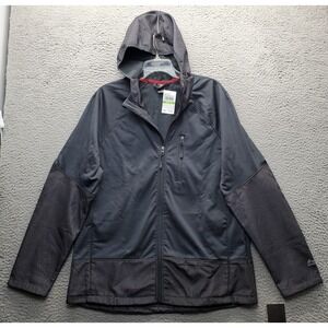 RBX X-Train Athletic Jacket Mens L Gray Wind & Water Resistant Golf Performance
